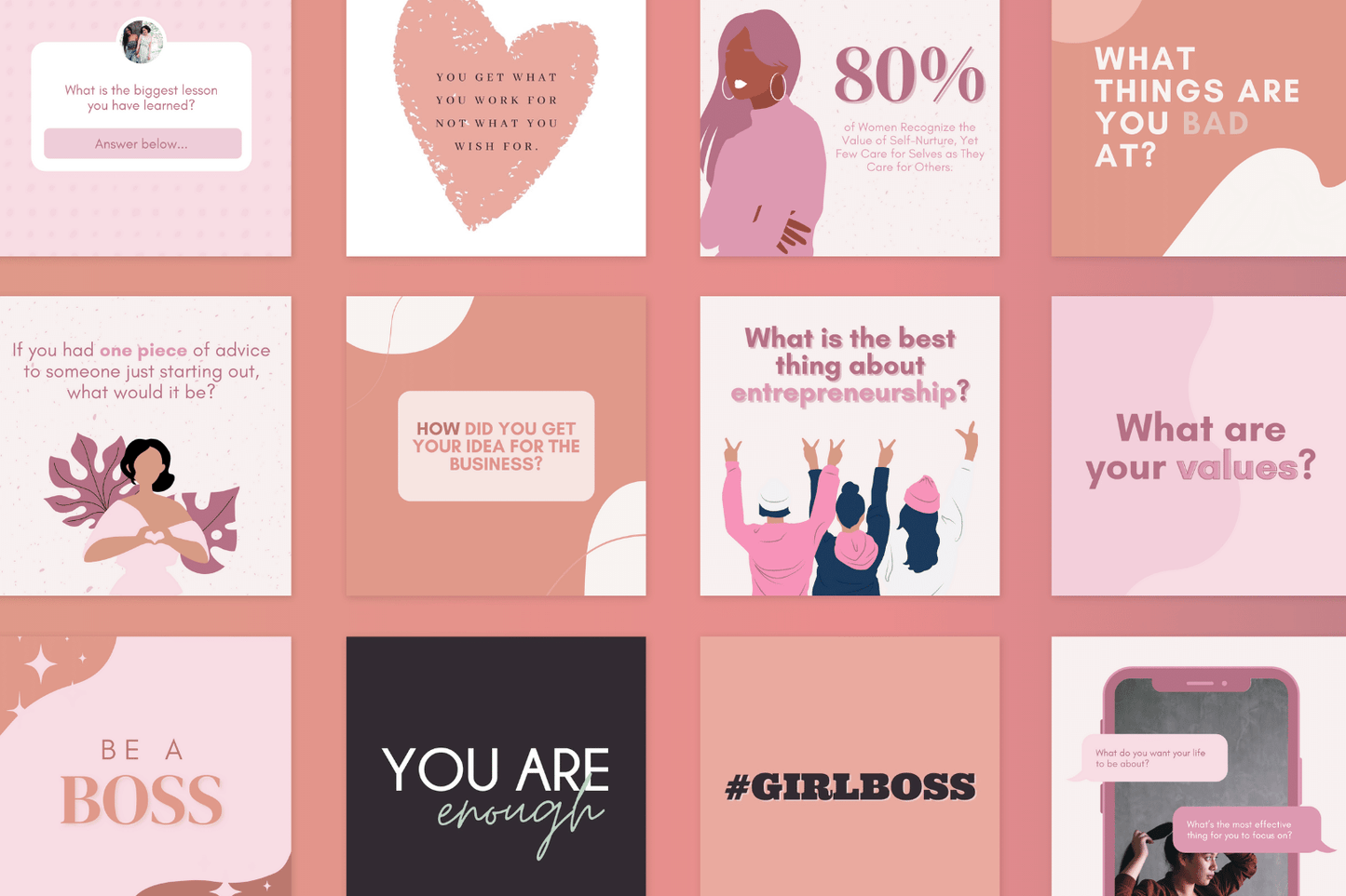 200 Empowering Women Templates Bundle For Social Media